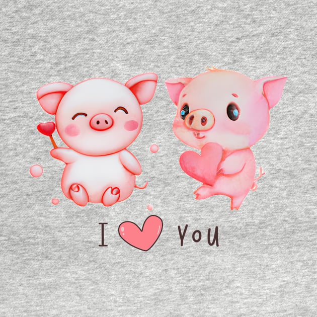 cute pigs by BZART